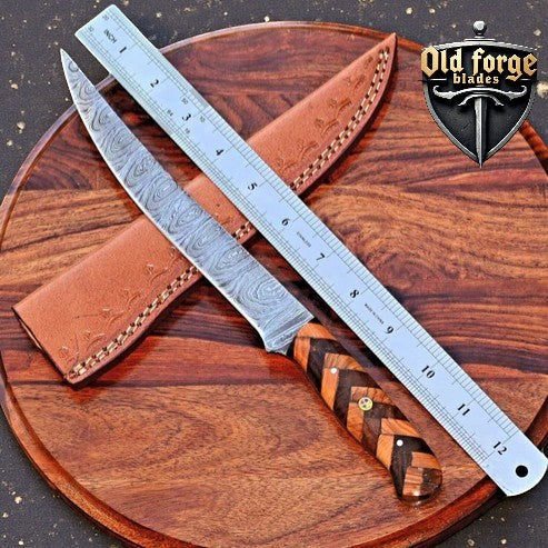 Damascus Filleting Knife – Handmade Precision Blade