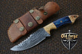 Damascus Steel Knife – 10” Handmade Hunting Blade