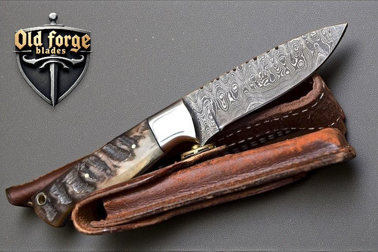 HornEdge 9” Damascus Hunting Knife