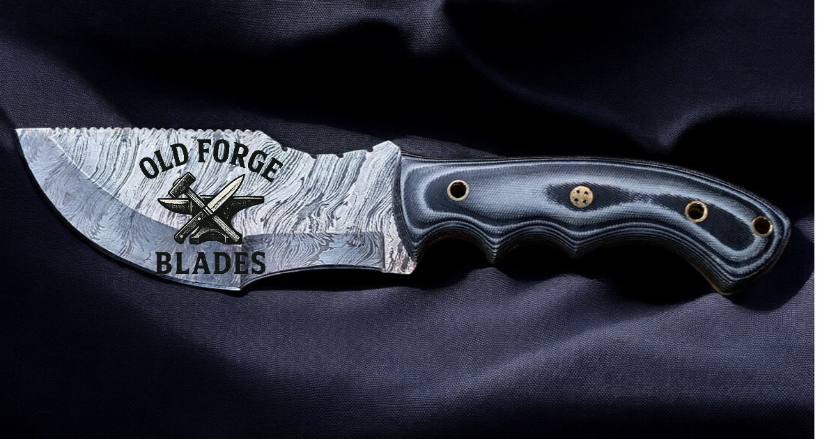 Handmade Damascus Big Knife for Hunting with Wood Handle