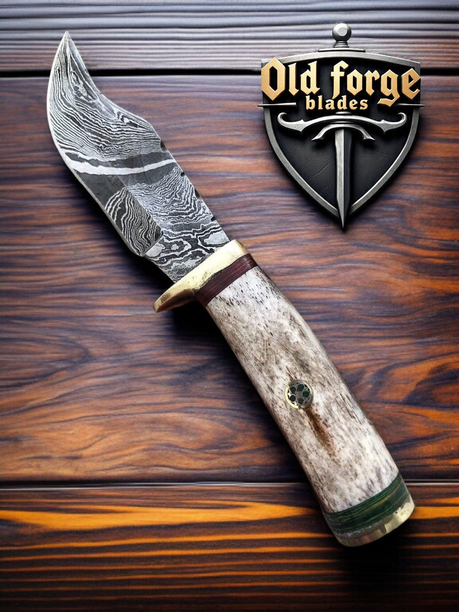 Premium Damascus Skinner Knife – Knife Sets for Hunting